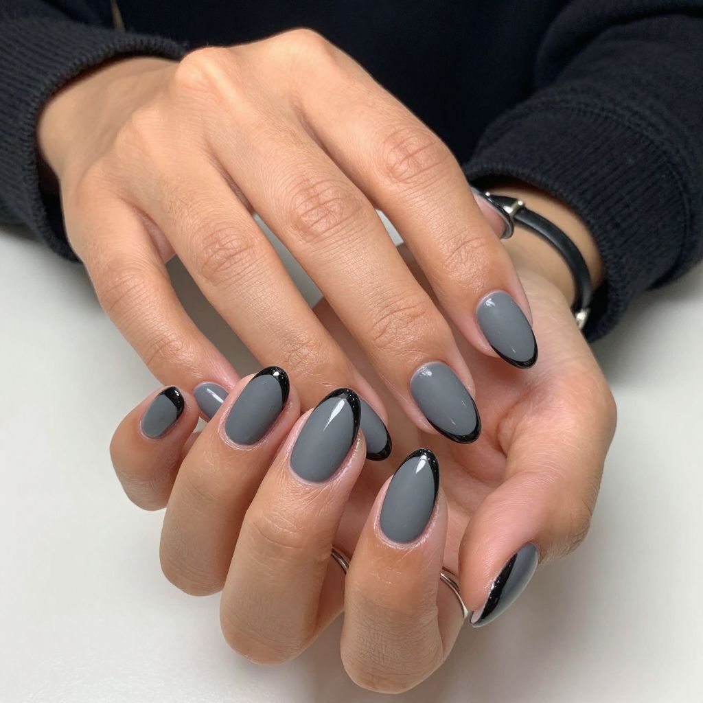 Graphite Grey with Black Tips