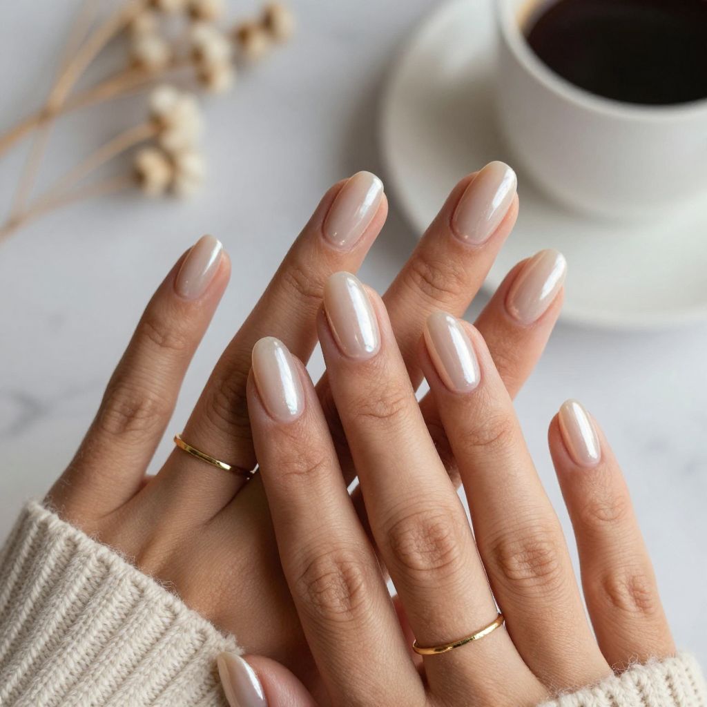 Pearly Nude Elegance