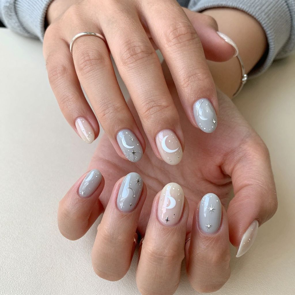 Korean Minimal Moon Phases
