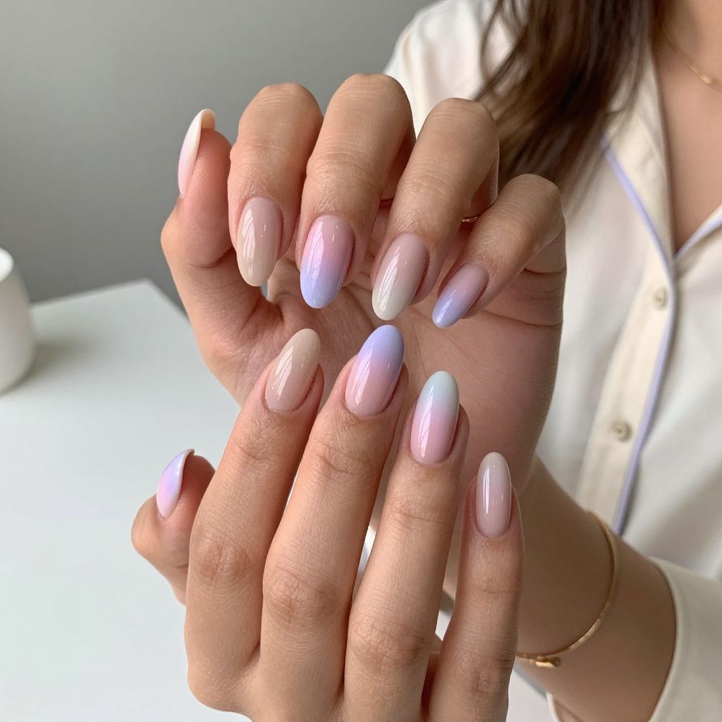 Soft Gradient French Tips