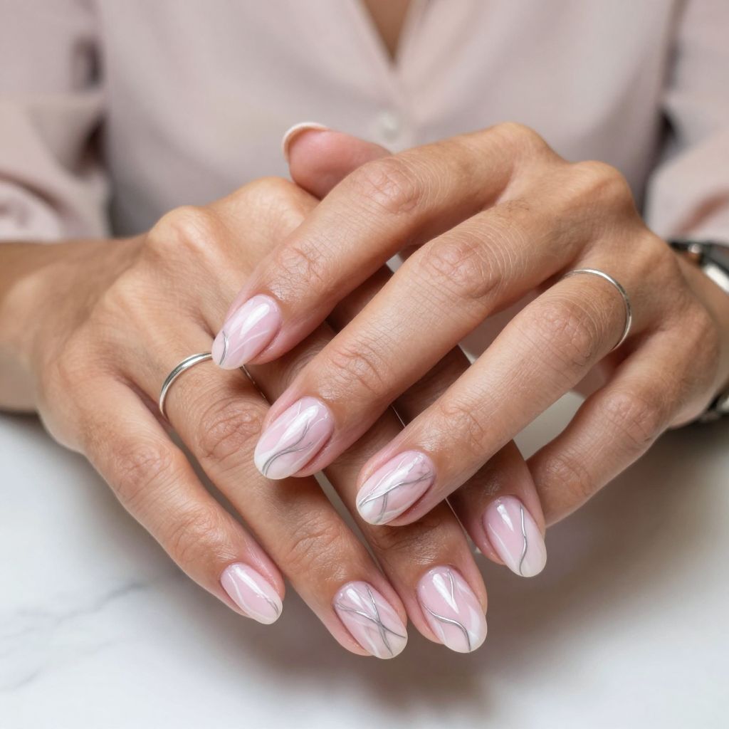 Light Pink Marble Romance