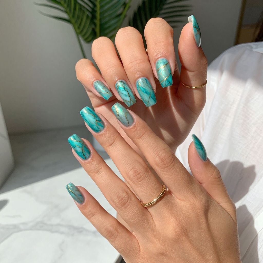 Turquoise and Gold Luxe
