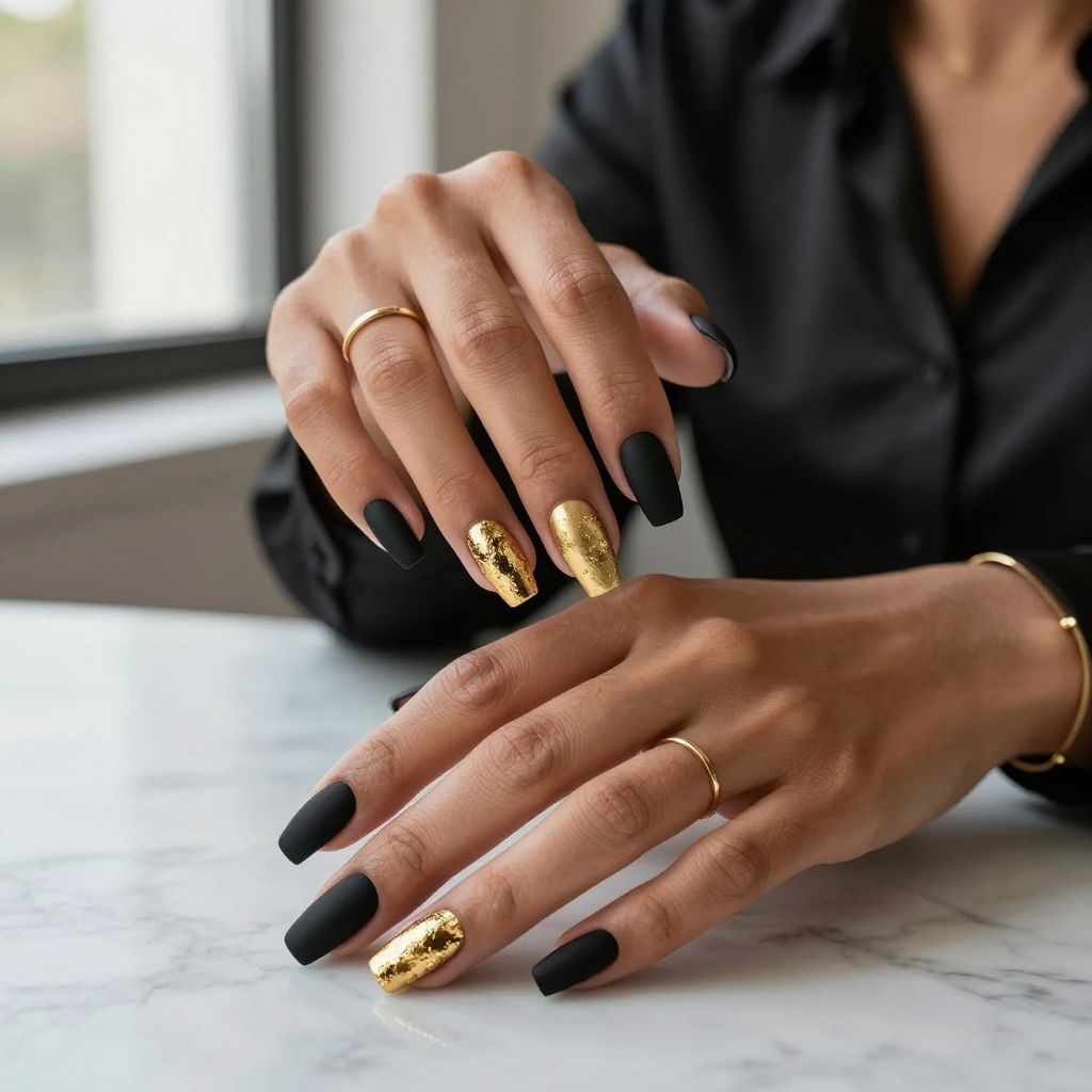Bold Black and Gold Glam