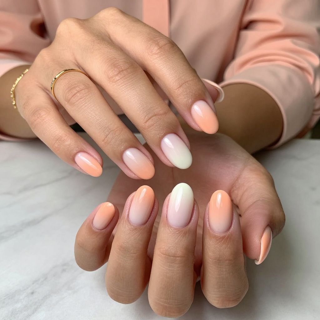 Soft Peach Ombre