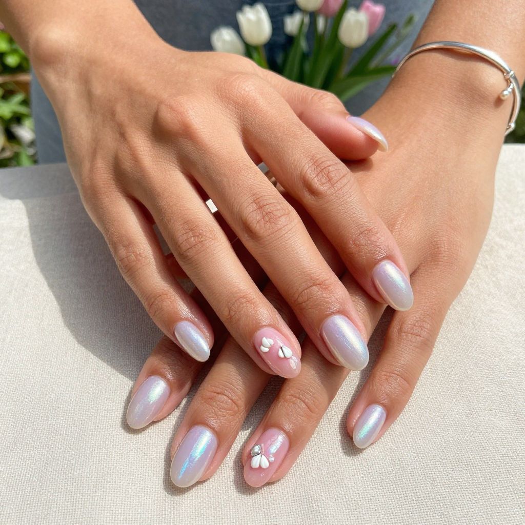Pearlescent Pastels and Shell Accents