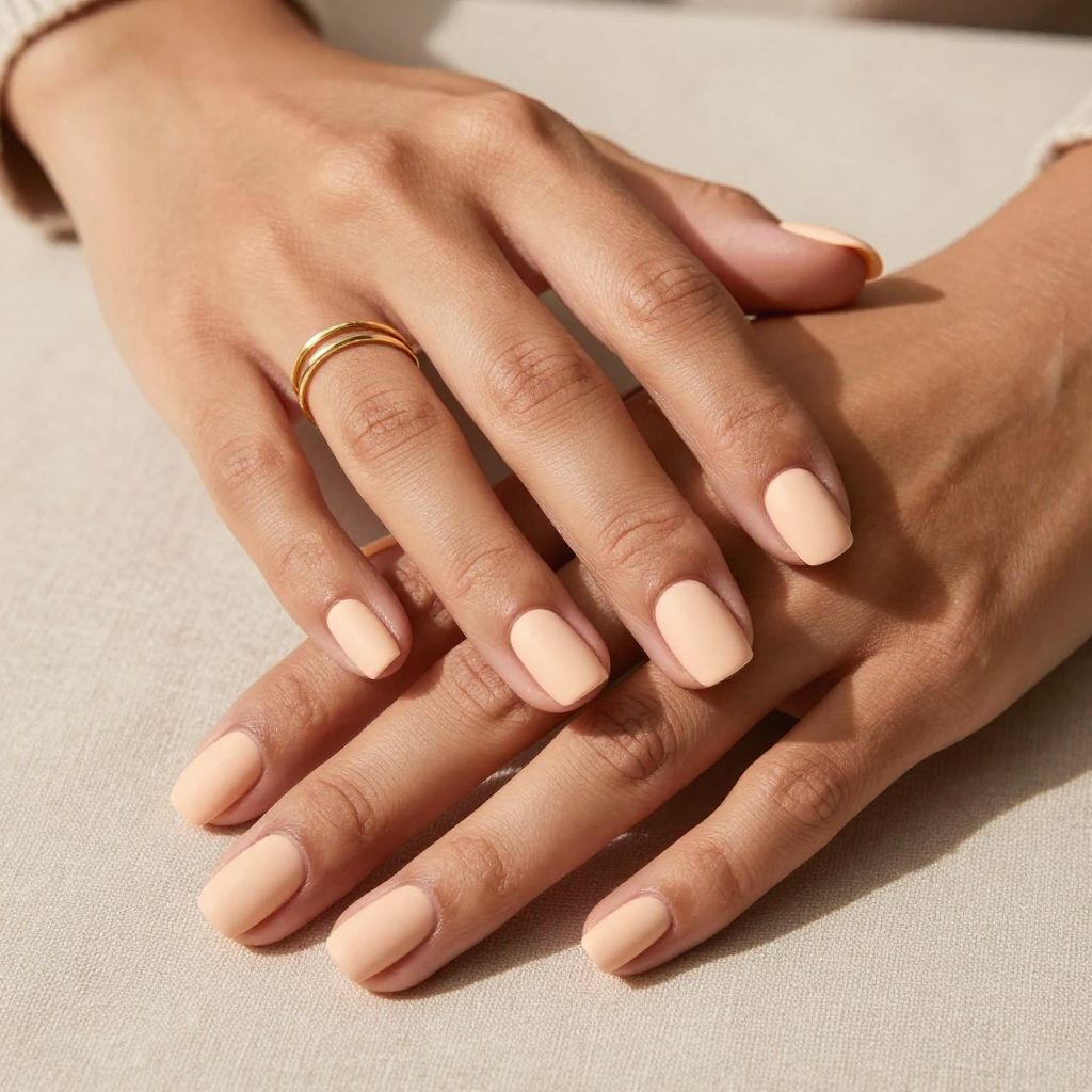 Milky Peach with Matte Finish