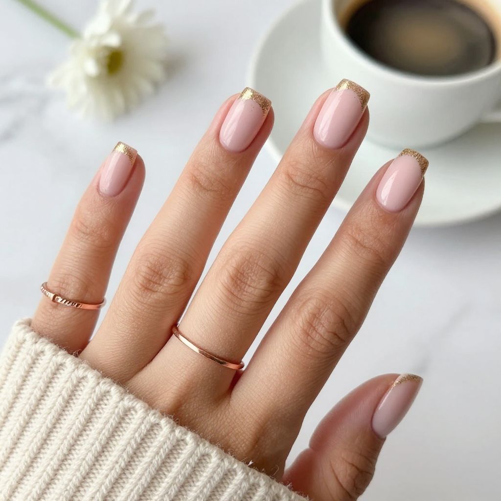Milky Pink with Subtle Glitter