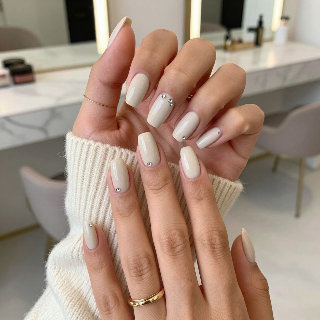 Milky Matte with Tiny Gems