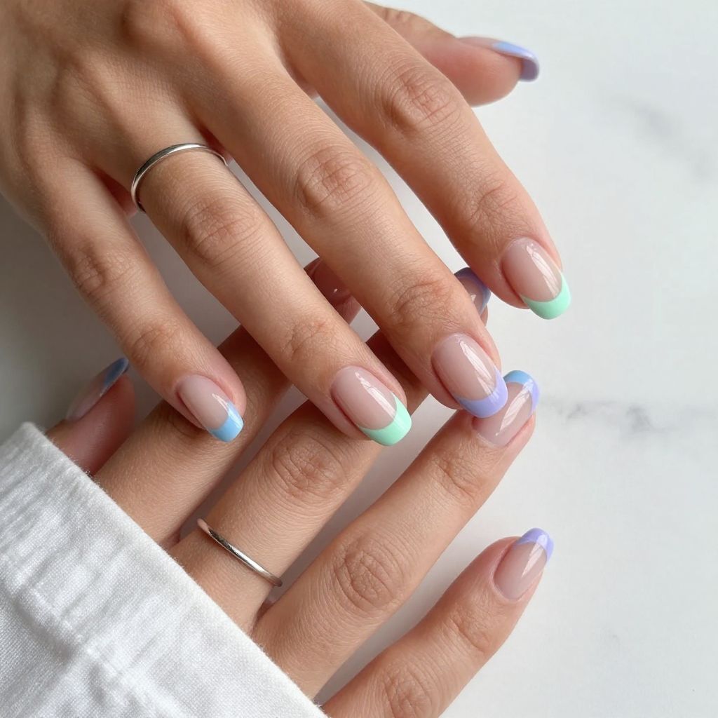 Pastel French Tips