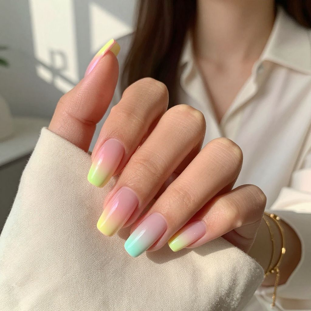 Neon Ombre French Fade