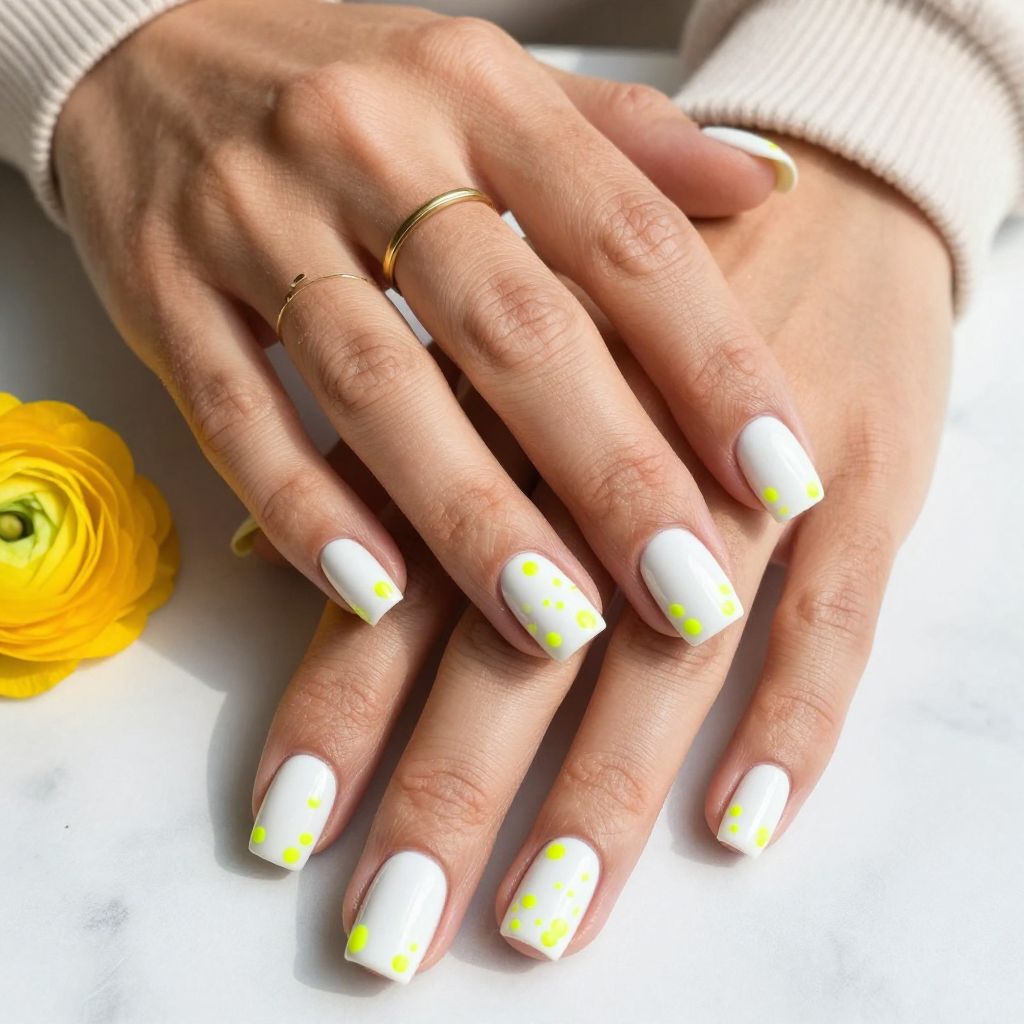 Neon Yellow Pixel Pop