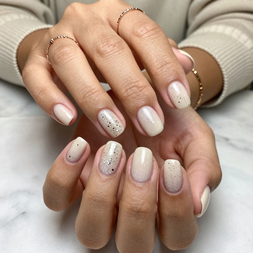 Pale Champagne Chrome Flakes