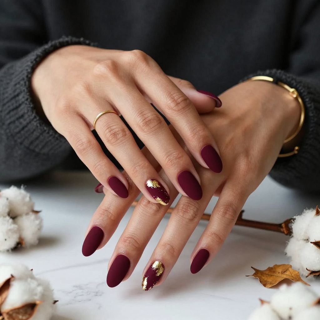 Velvet Matte Burgundy
