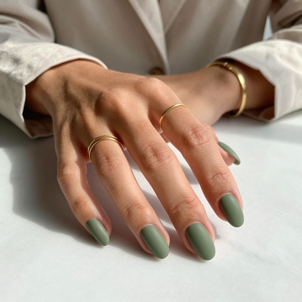Matte Olive Elegance