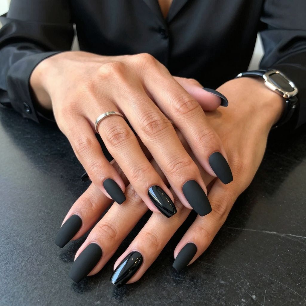 Matte Black Elegance