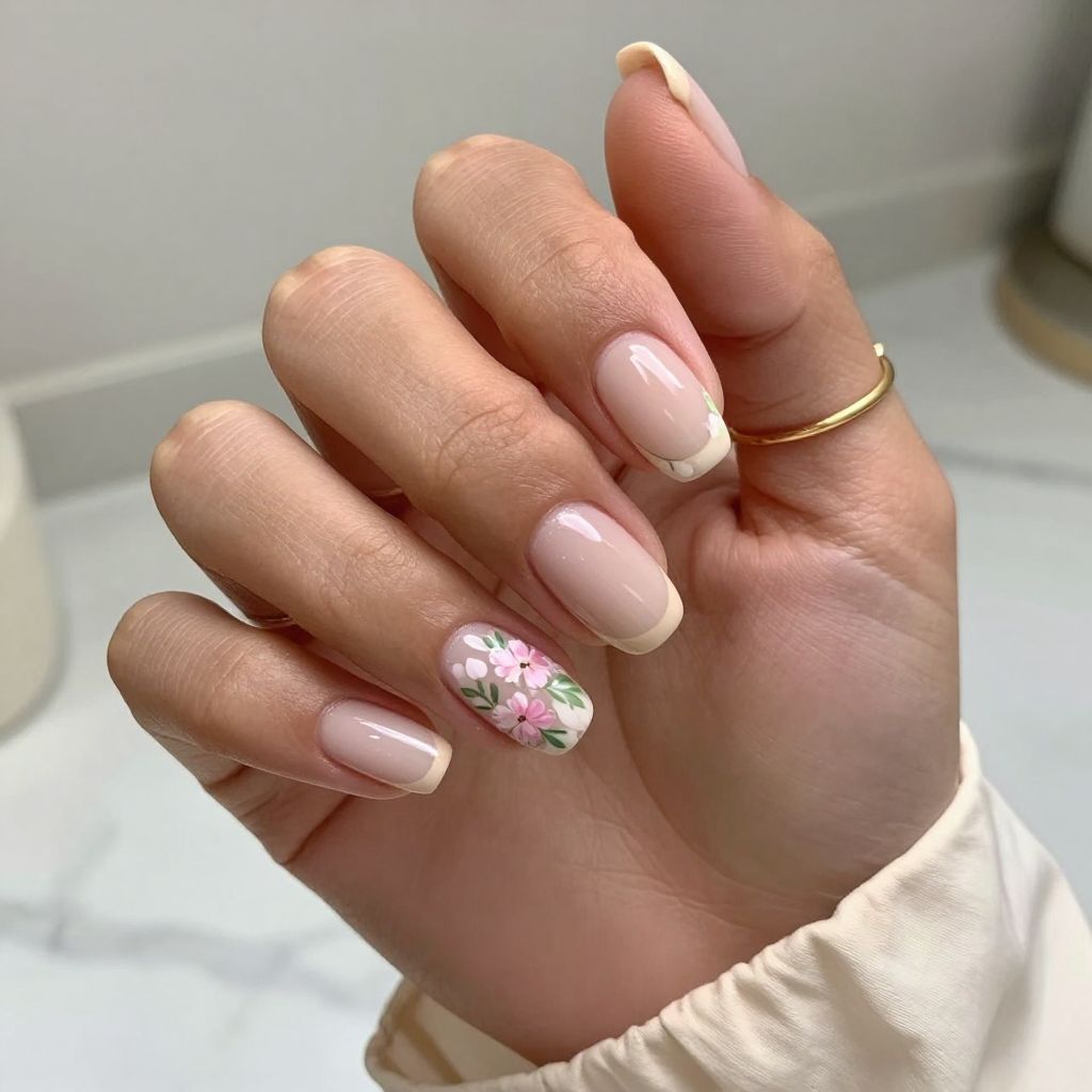 Delicate Floral Overlay