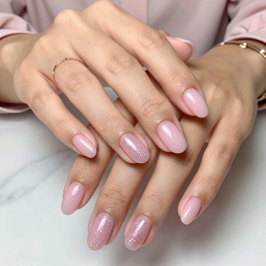 Subtle Pink Glitter Overlay