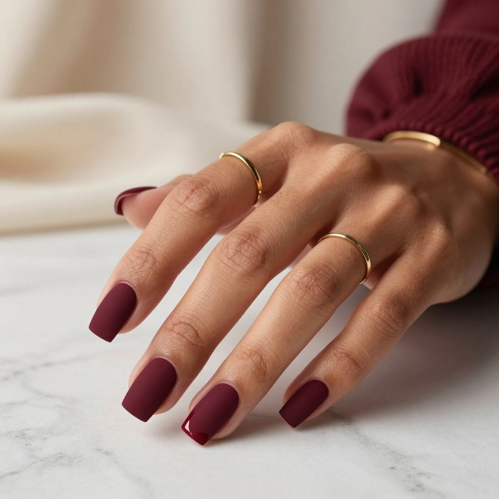 Bold Burgundy Matte Overlay