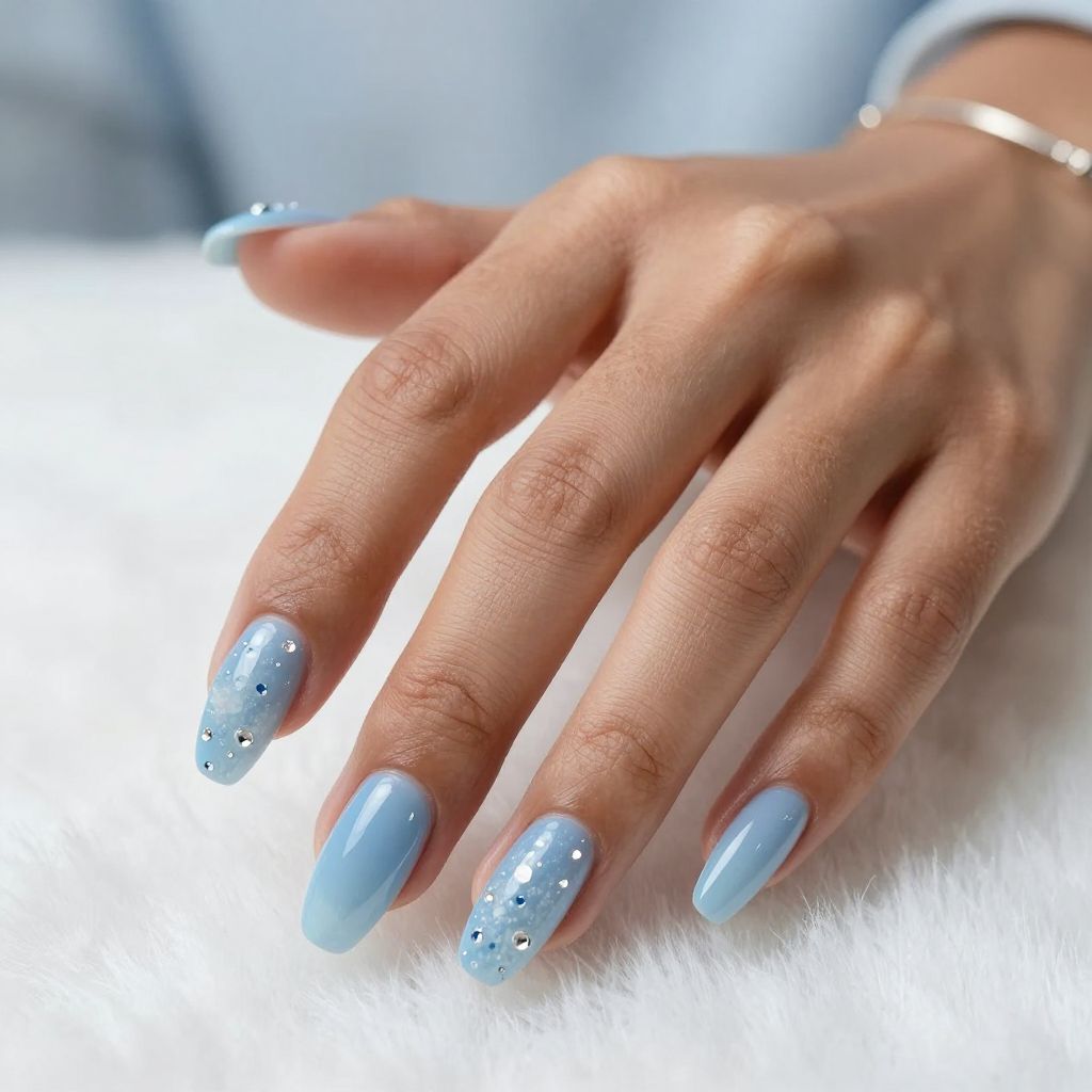 Icy Blue Crystal Overlay