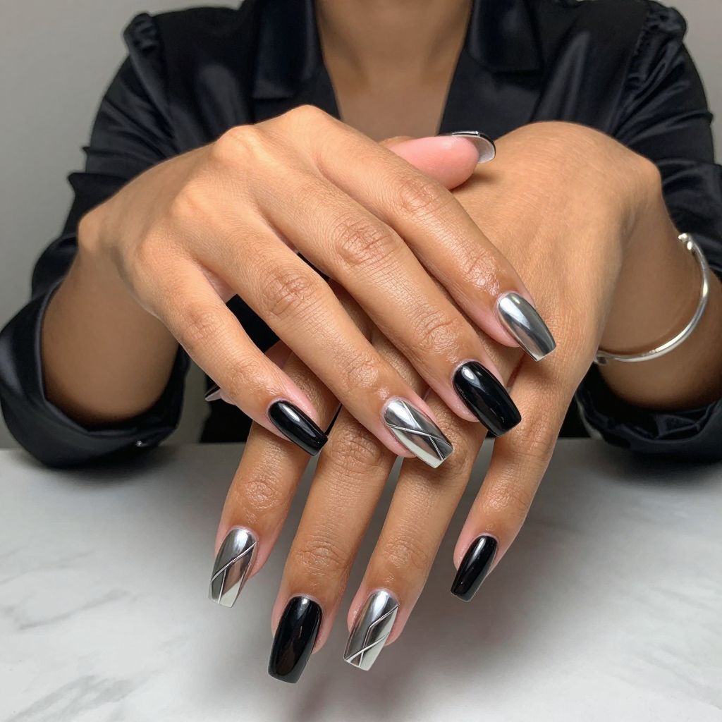 Bold Black Chrome Overlay