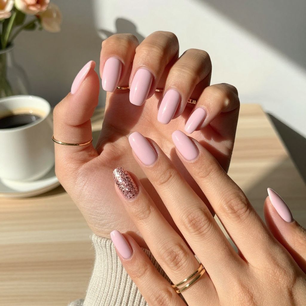 Subtle Glitter Accent