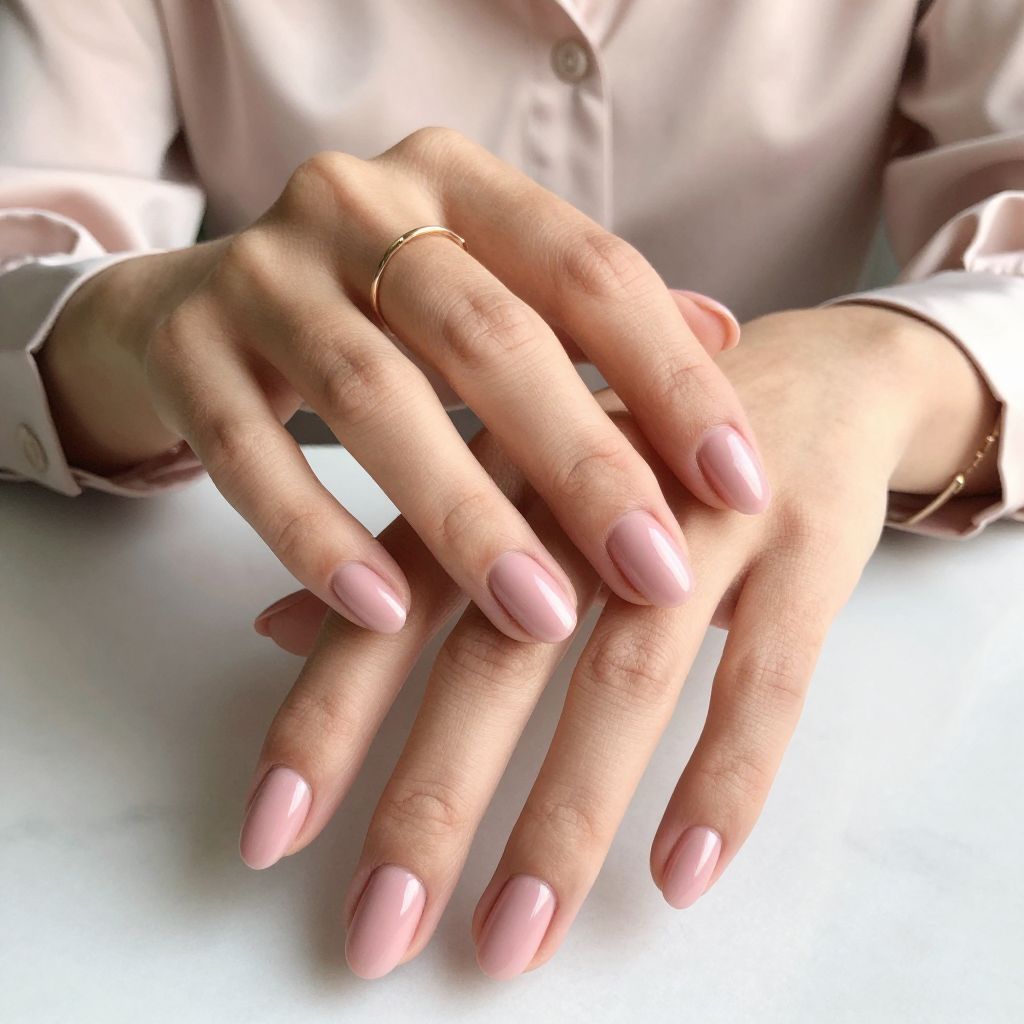 Soft Pink Satin Glow