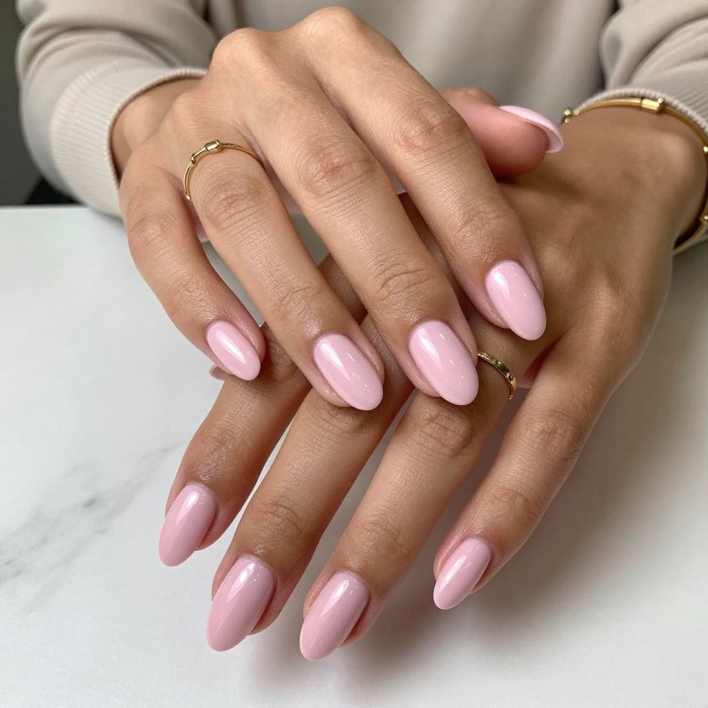 Powder Pink Glossed Elegance