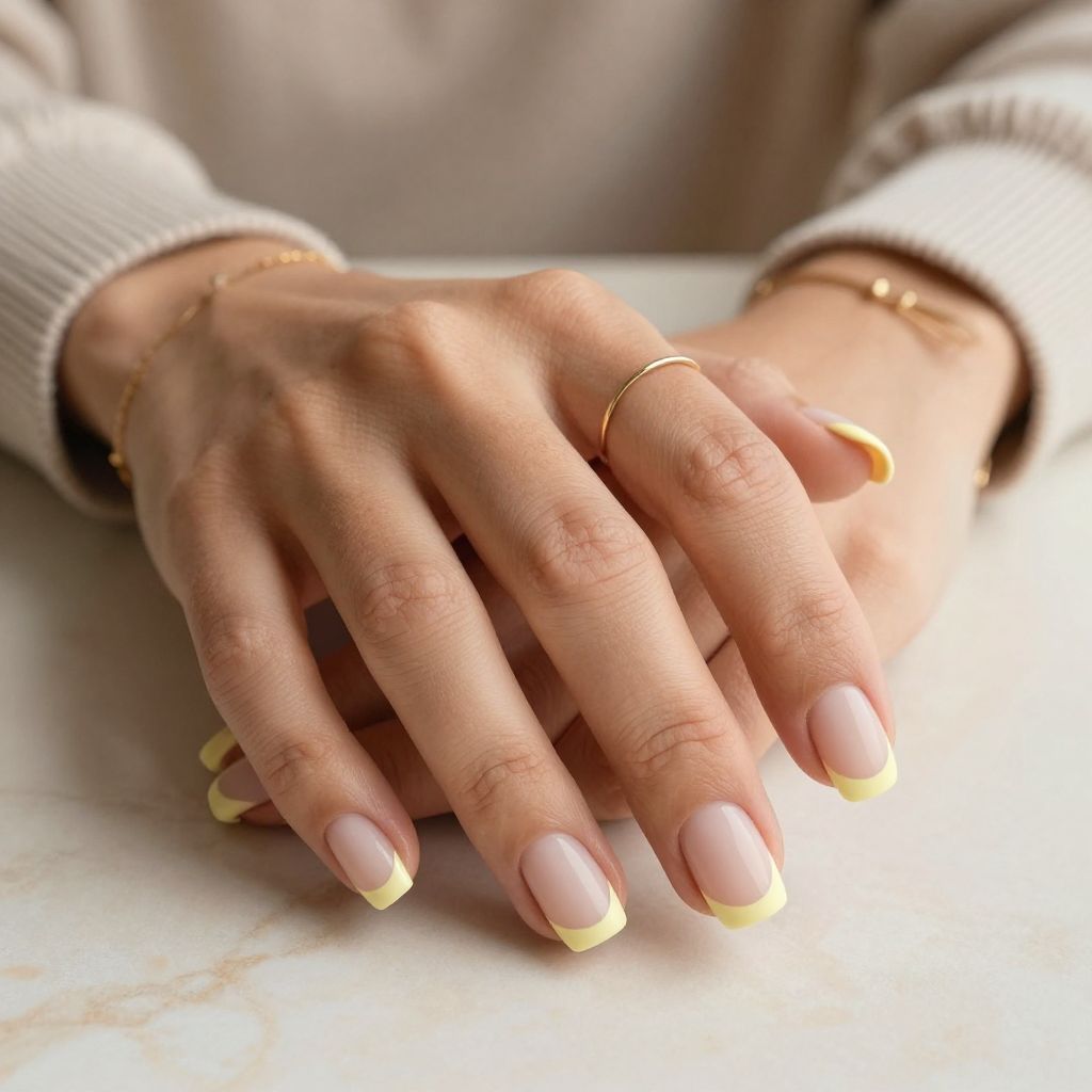 Minimalist Yellow Tips