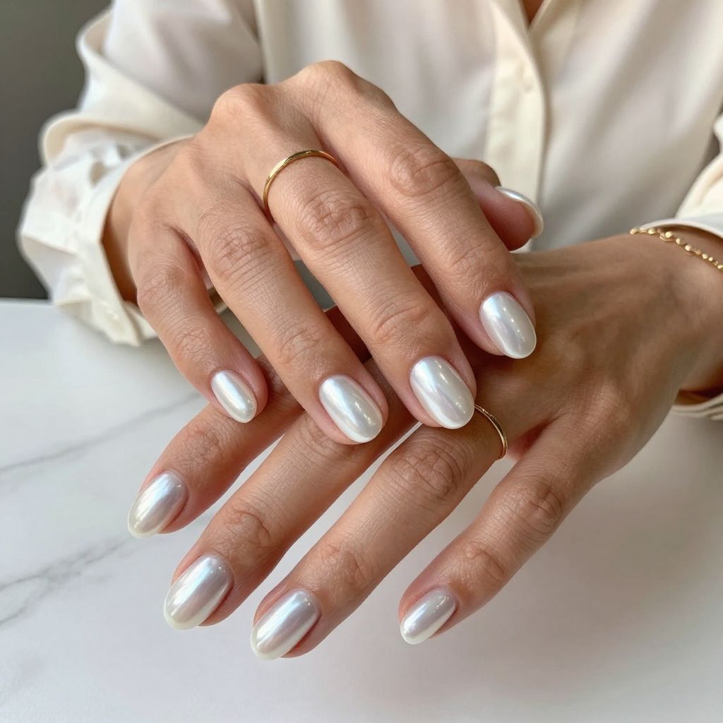 Classic Oval Pearl Chrome