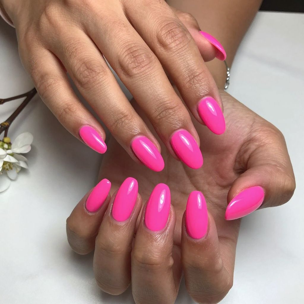 Vibrant Neon Pink Pop