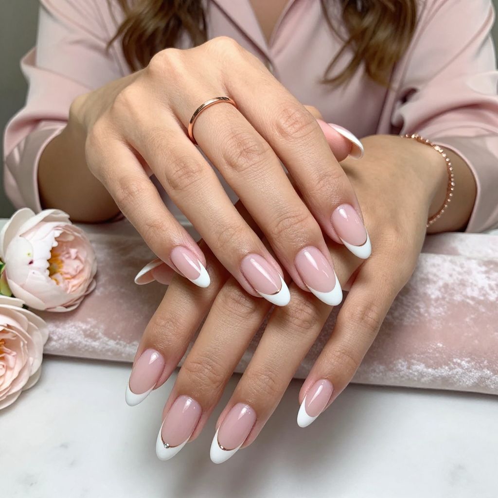 French Pink Almond with a Twist