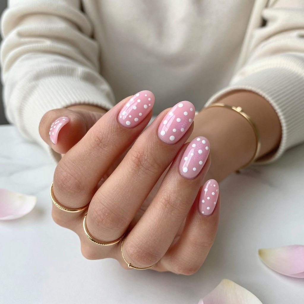 Bubblegum Pink Dots