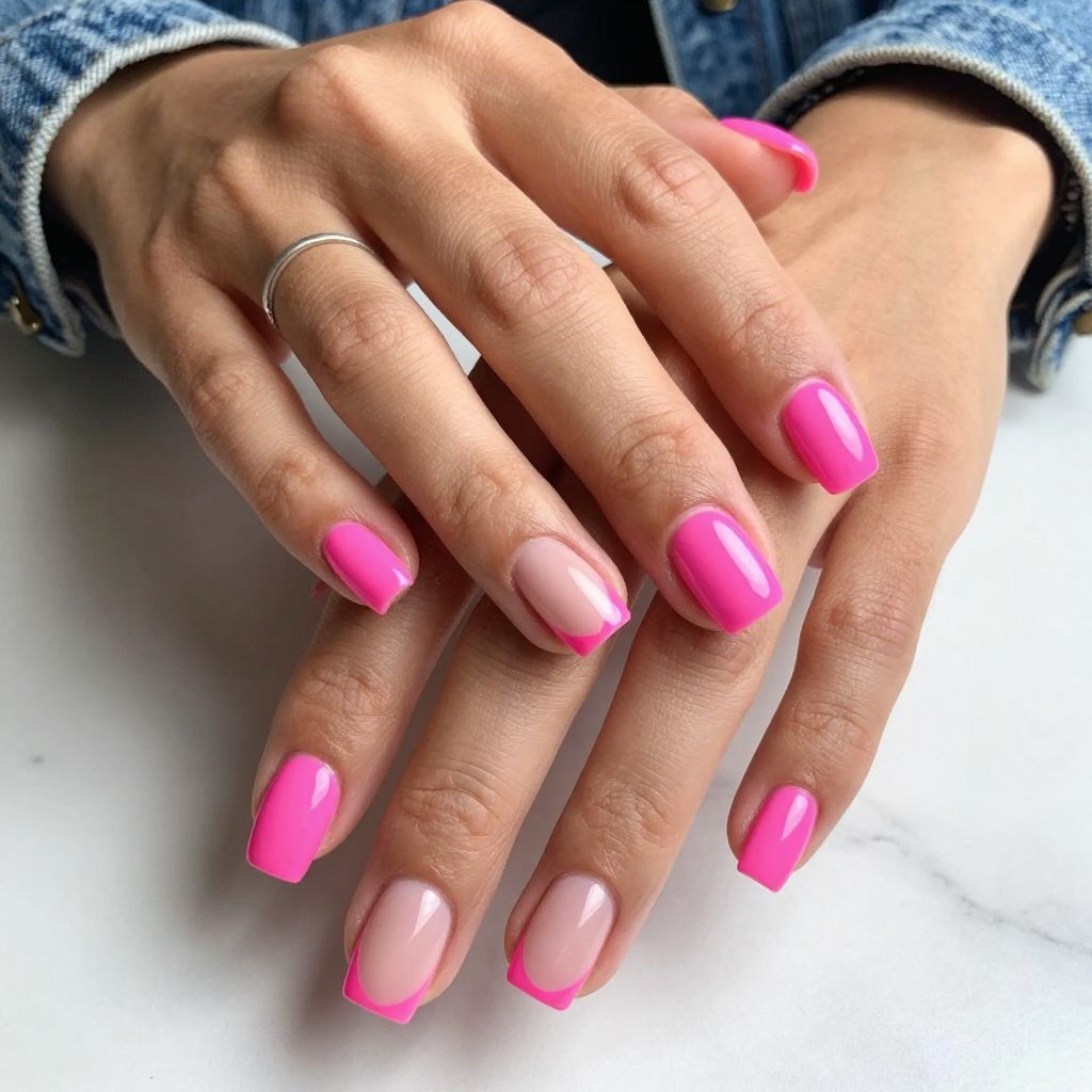 Neon Pink French Flair