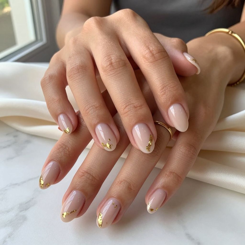 Soft Nude with Gold Leaf