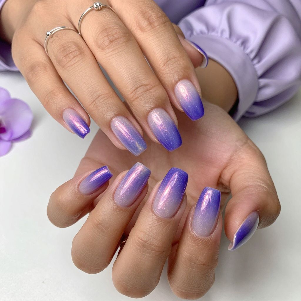 Iridescent Purple Ombre