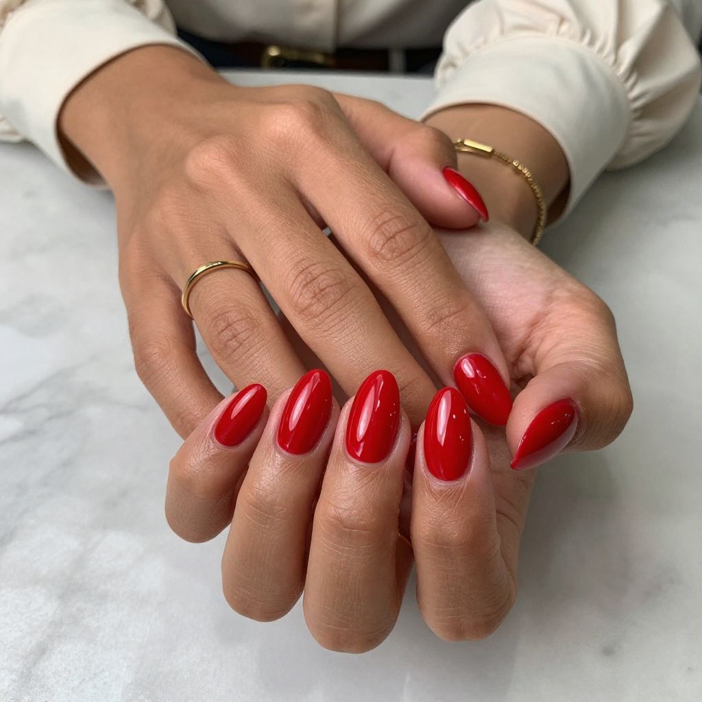 Classic Glossy Crimson Almonds
