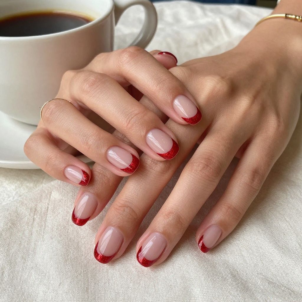 Minimalist Red Cat Eye Tips