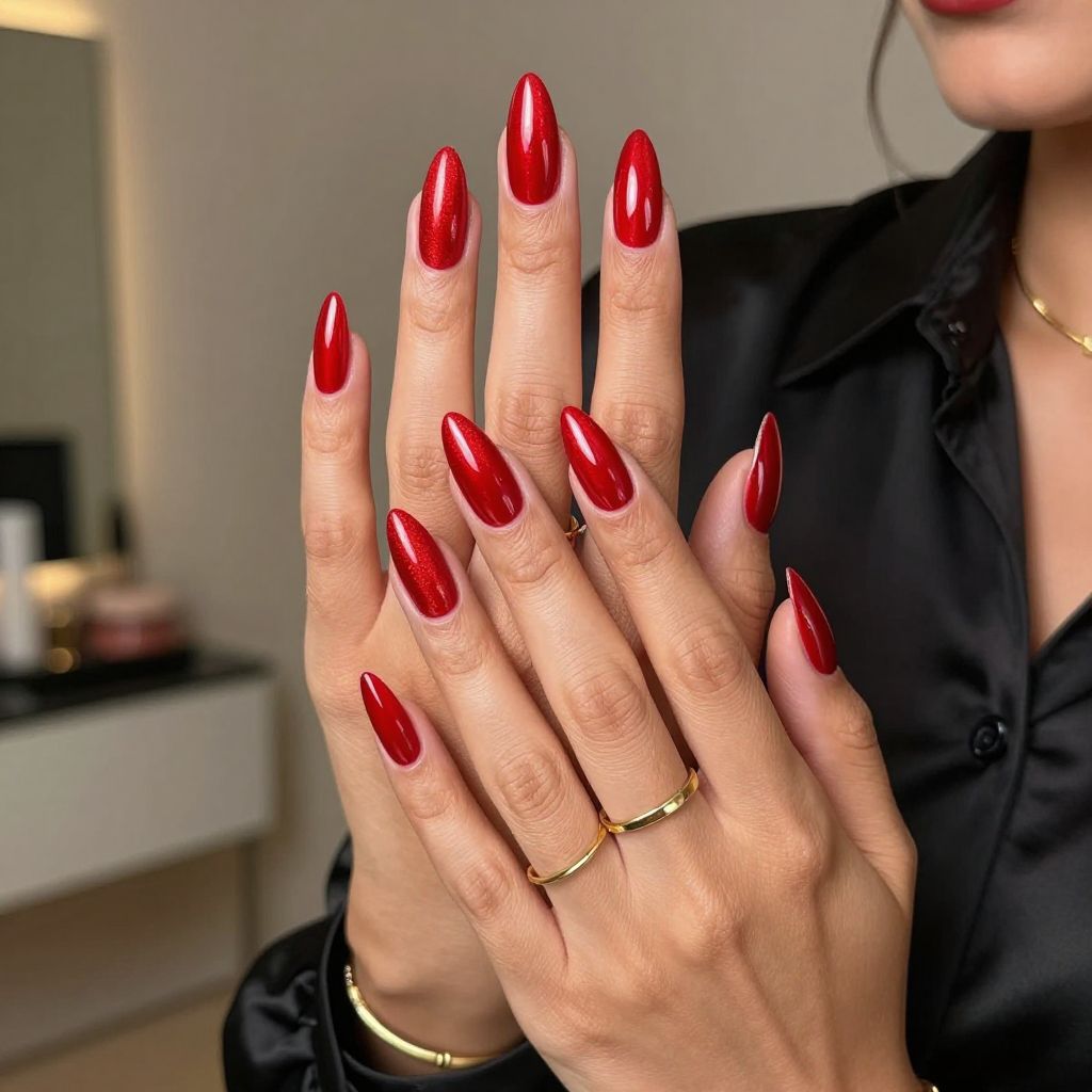 Fire Engine Red Classic Cat Eye