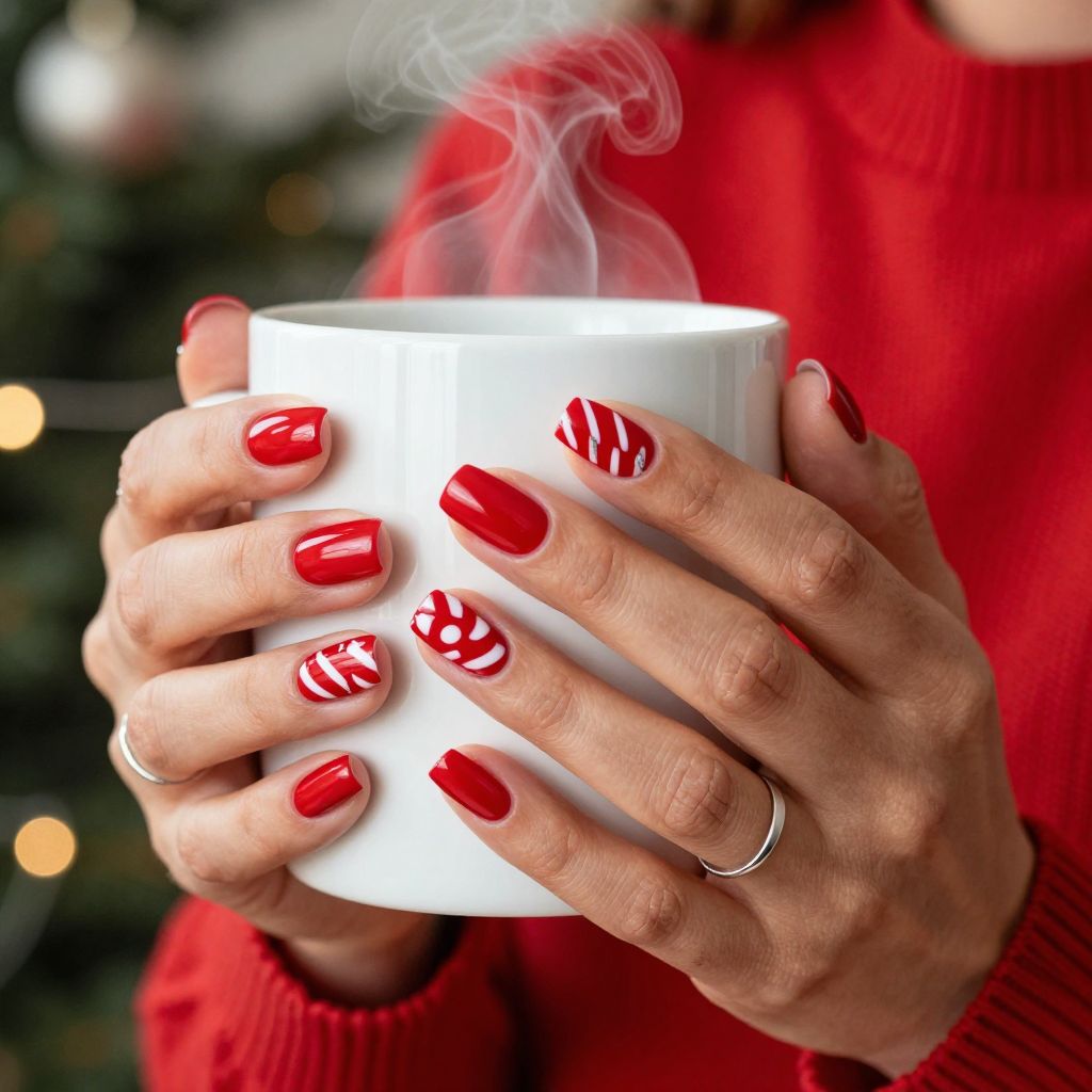 Candy Cane Stripes and Red Accents
