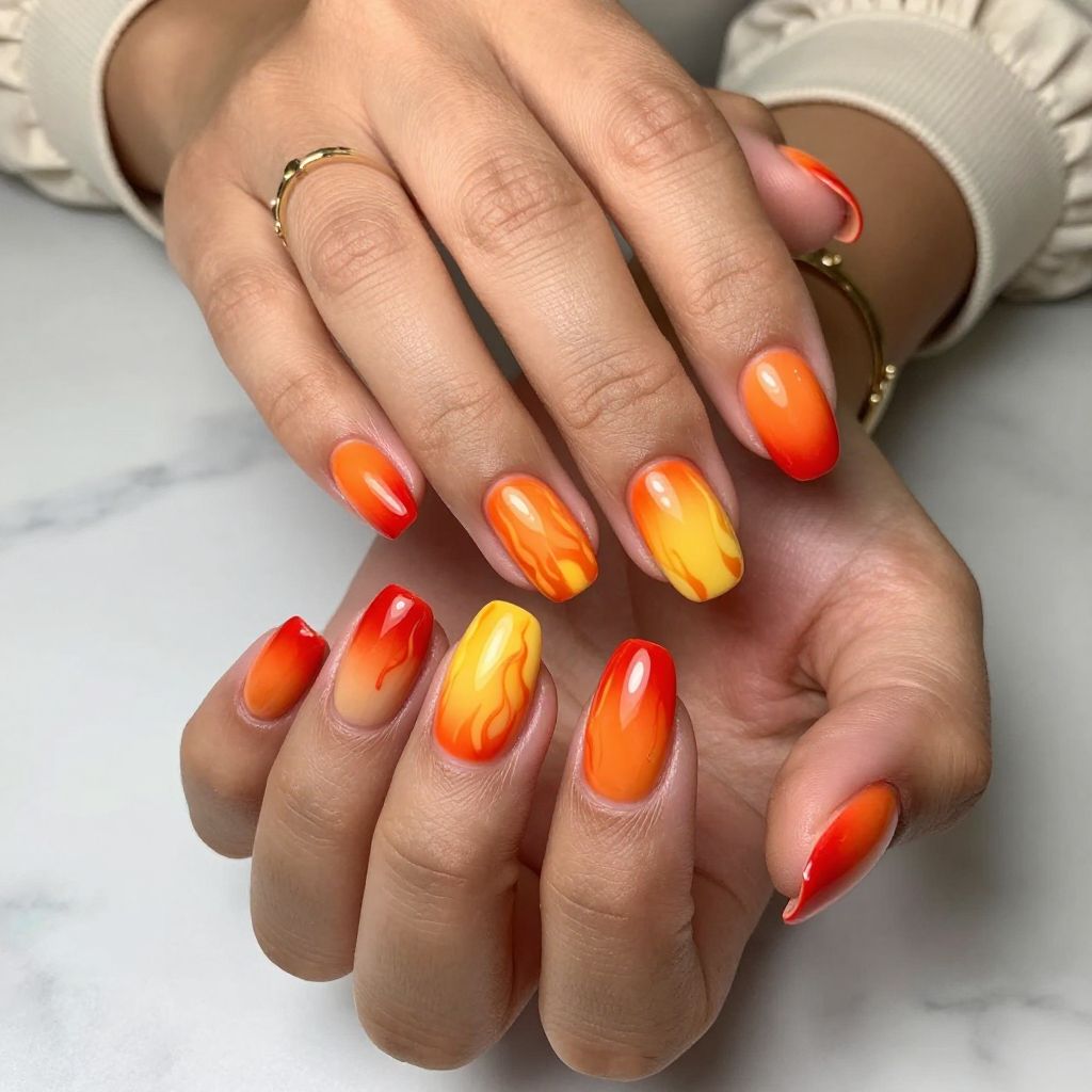 Fiery Gradient Flames