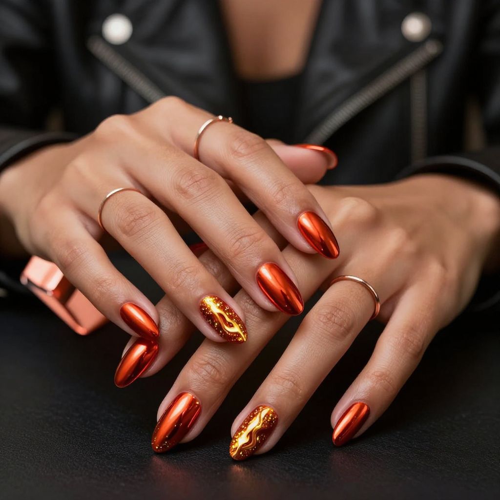 Shiny Chrome Ring Of Fire