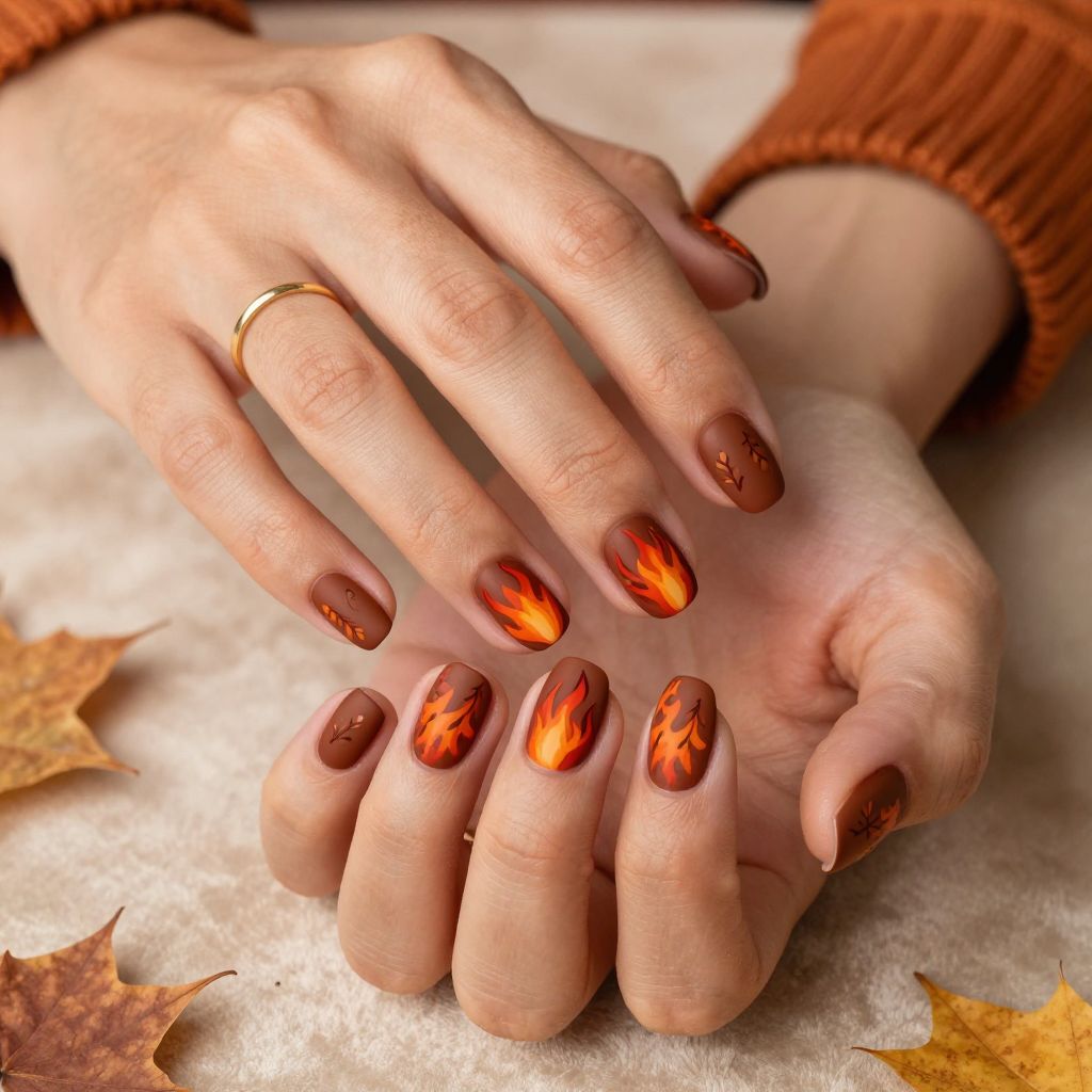 Autumn Flame Leaves