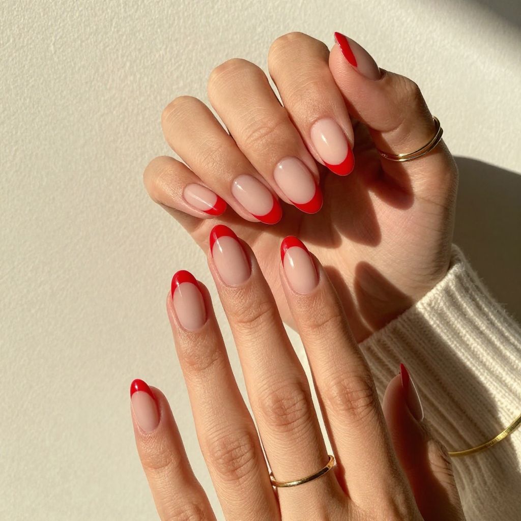 Fiery French Fade
