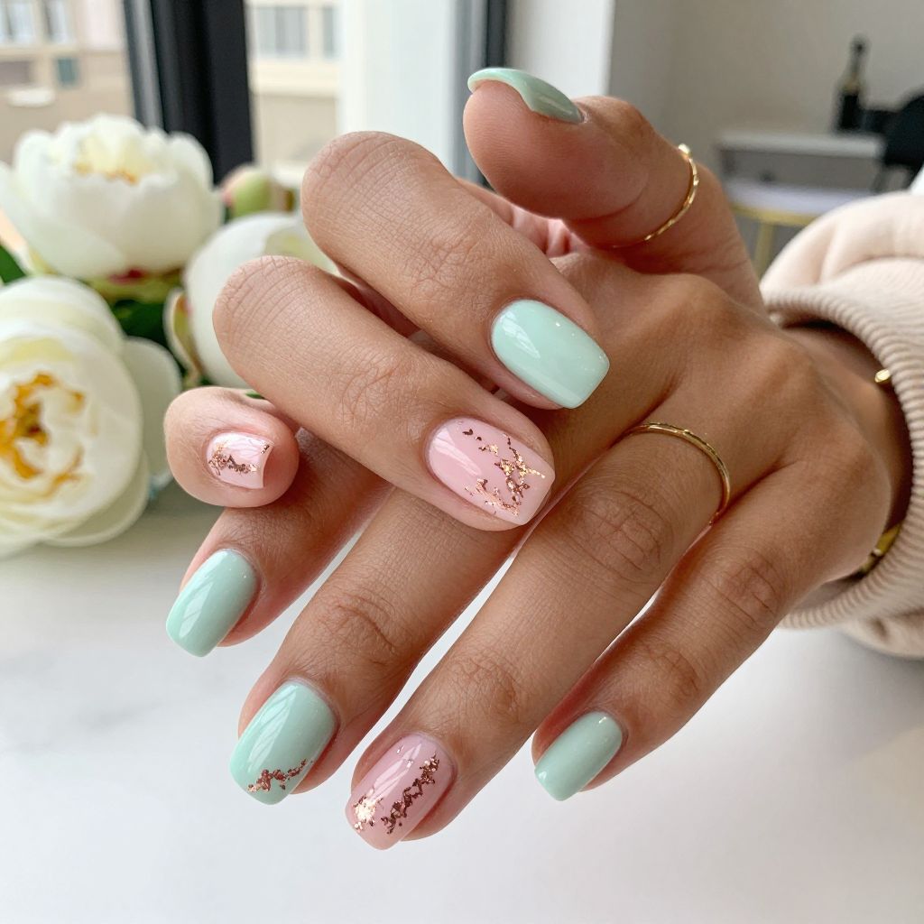 Rose Gold Foil Lightning