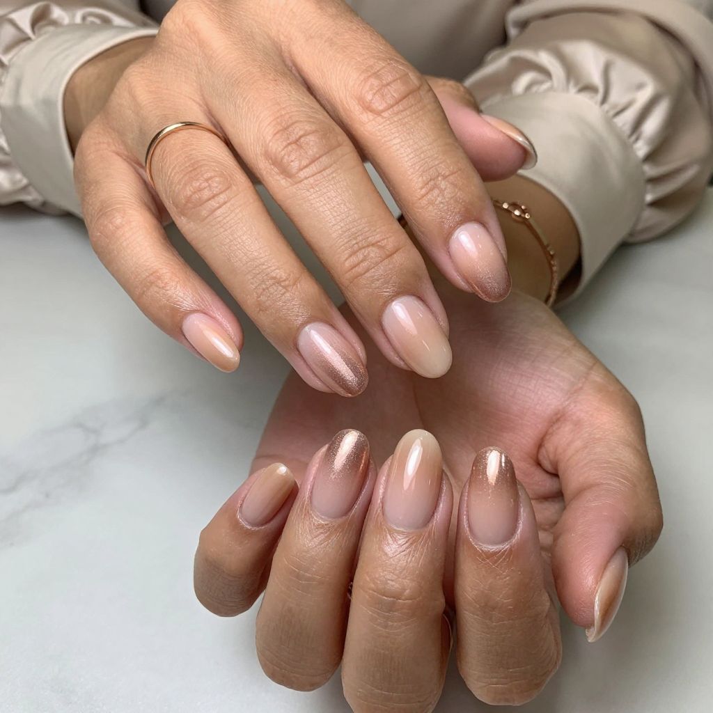Rose Gold Nude Gradient