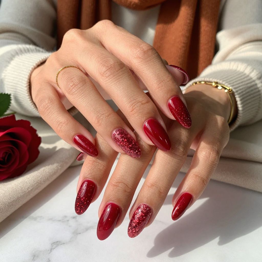 Ruby Glitter Gradient