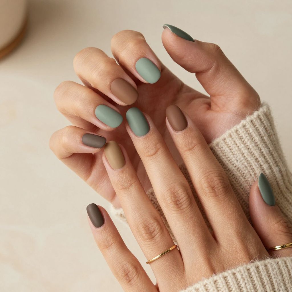 Rustic Sage with Matte Earth Tones