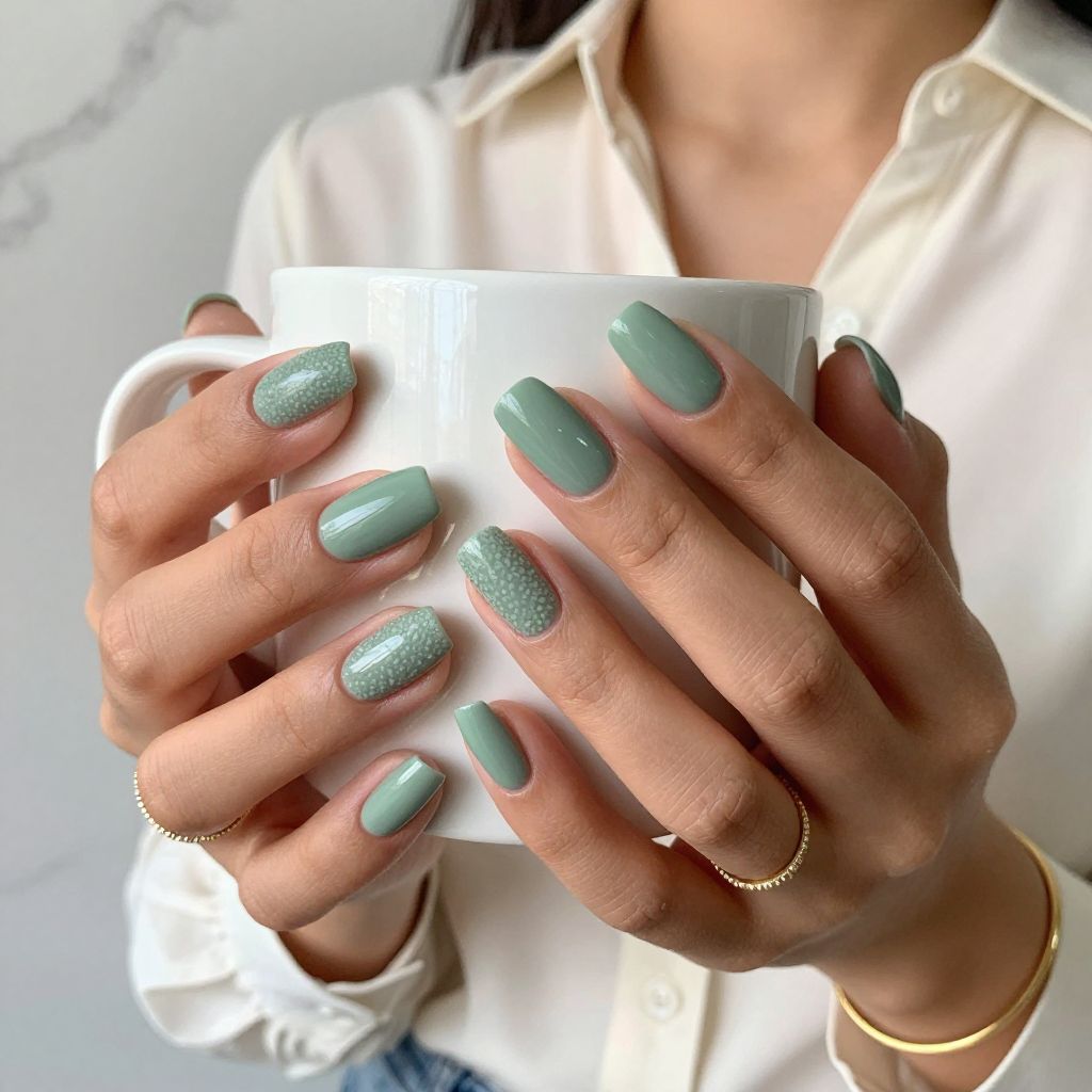 Textured Sage with Matte and Gloss Combo