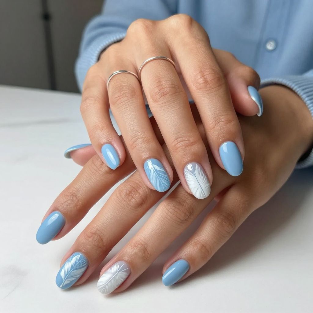 Feathered Sky Blue