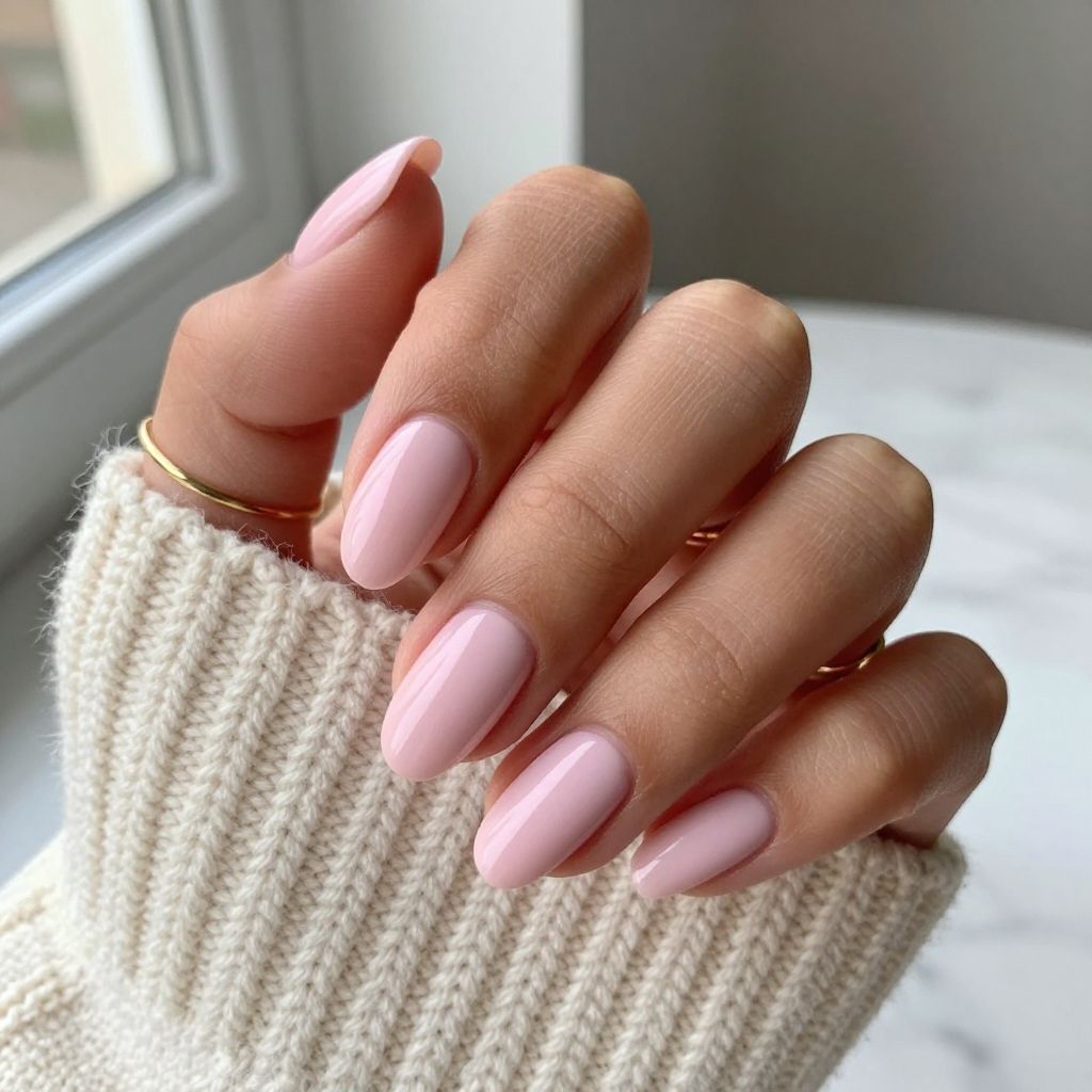Soft Almond Blush Nail